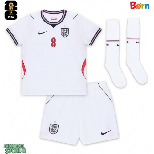 England Elliot Anderson #8 Replika Babytøj Hjemmebanesæt Børn VM 2026 Kortærmet (+ Korte bukser)